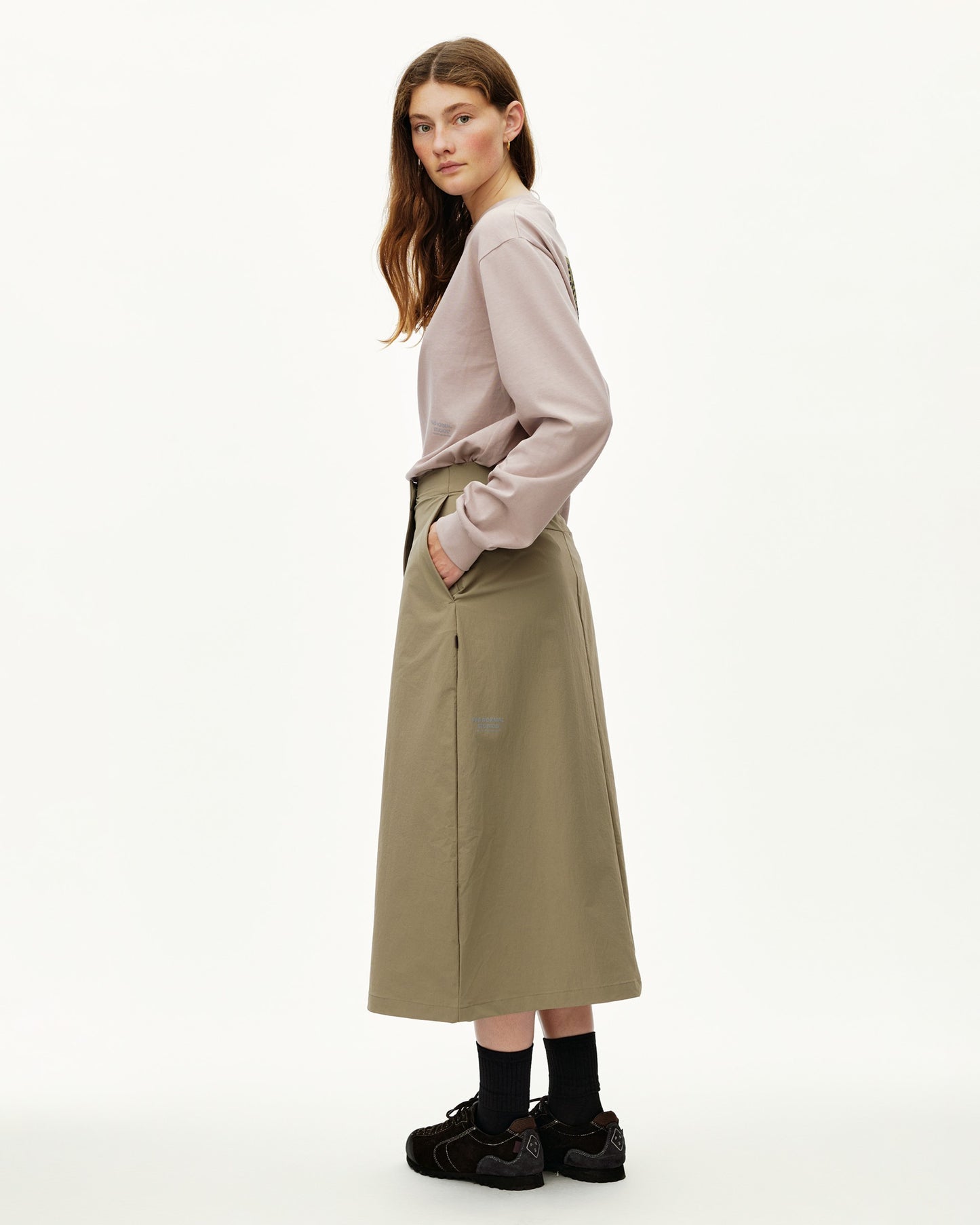 PAS NORMAL STUDIOS Dona Off Race Tech Skirt - Dusty Earth