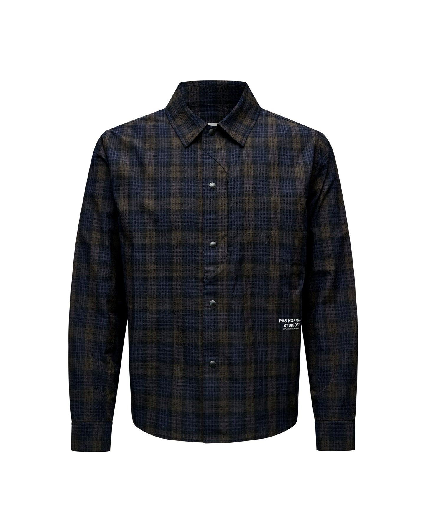 PAS NORMAL STUDIOS Off Race Seersucker Shirt - Dark Navy