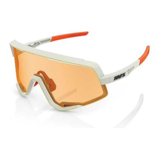 RIDE 100% Eyewear Glendale - Soft Tact Oxyfire White Persimmon Lens