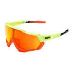 RIDE 100% Eyewear SPEEDTRAP - Soft Tact Oxyfire HiPER Red Multilayer Mirror Lens