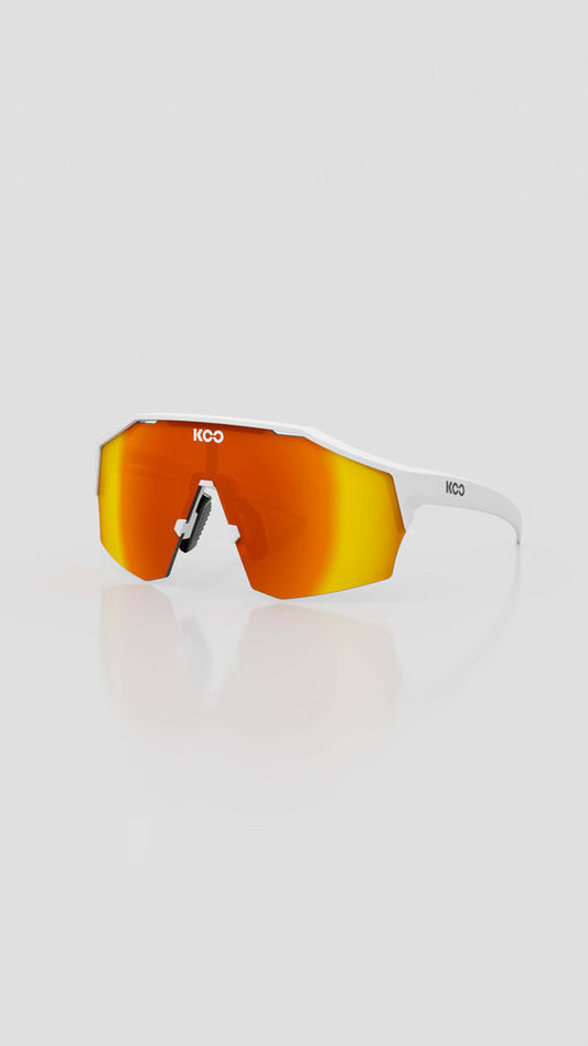 KOO Alibi Eyewear White/Matt - Red Mirror Lens