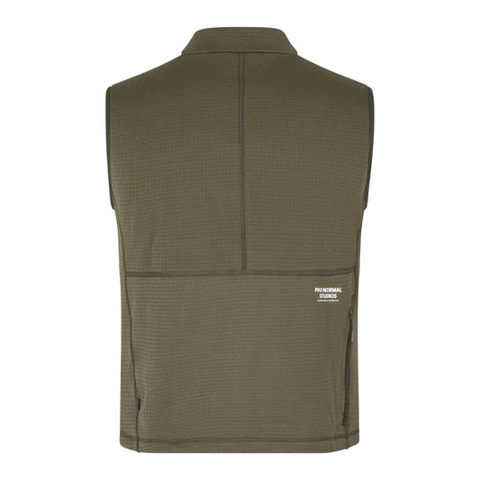 PAS NORMAL STUDIOS ESCAPISM Performance Fleece Vest - Dark Stone