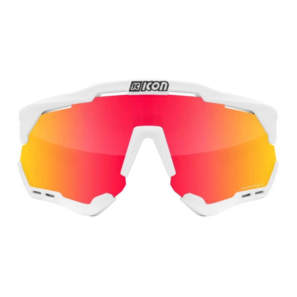 SCICON Aeroshade XLEyewear  - White Fender/Multimirror Red
