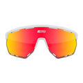 SCICON Aerowing Eyewear - White Gloss/Multimirror Red