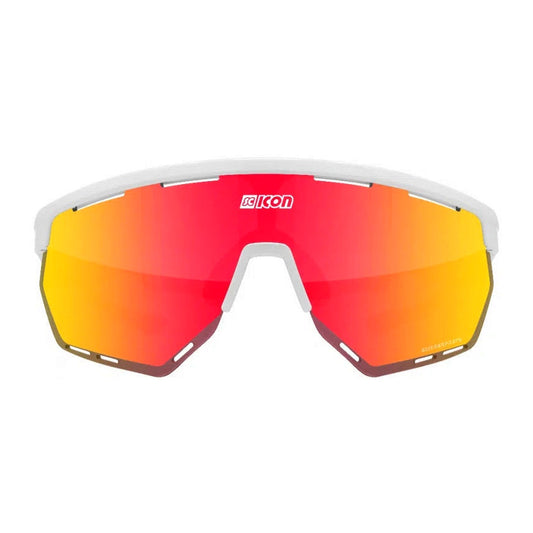 SCICON Aerowing Eyewear - White Gloss/Multimirror Red