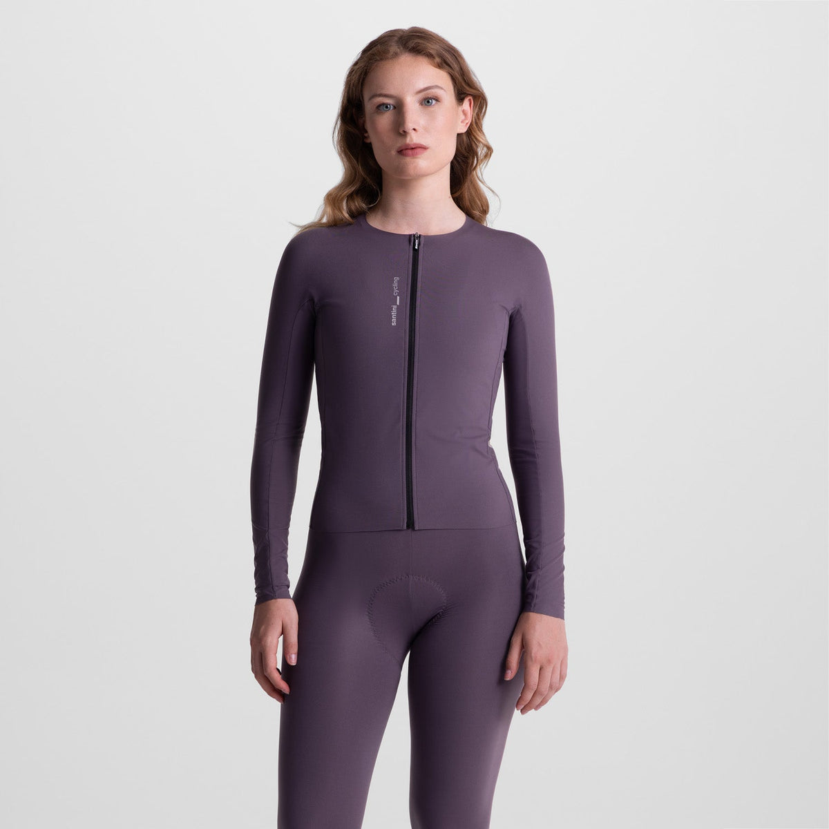SANTINI UNICO Long Sleeve CYCLING JERSEY - ASH GREY