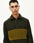 PAS NORMAL STUDIOS Off Race Merino Knit Half Zip - Olive