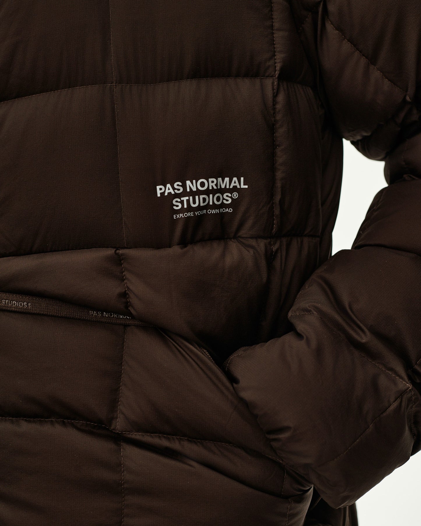 PAS NORMAL STUDIOS Off Race Down Liner Jacket - Dark Coffee