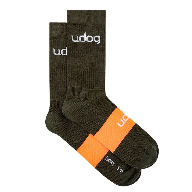 CALCETINES UDOG GRAVEL - NEGRO/NARANJA