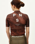 PAS NORMAL STUDIOS Damen Mechanism Trikot - AOP Light Brown