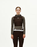 PAS NORMAL STUDIOS Women Thermal Hooded Baselayer Windproof - Dark Coffee