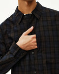 PAS NORMAL STUDIOS Off Race Seersucker Shirt - Dark Navy