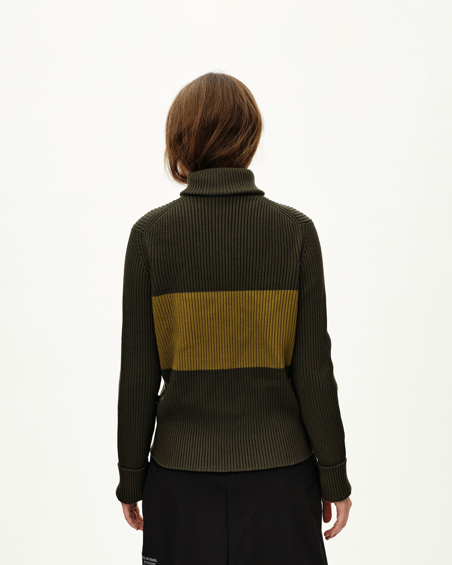 PAS NORMAL STUDIOS Off Race Merino Knit Half Zip - Olive