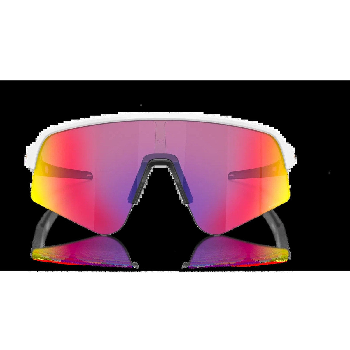 OAKLEY Sutro Lite Sweep Eyewear - Matte White Prizm Road (White/Orange Frame)