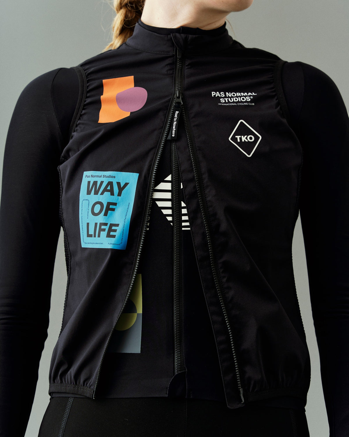 PAS NORMAL STUDIOS Women T.K.O. Mechanism Stow Away Gilet - Black