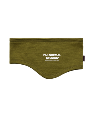 PAS NORMAL STUDIOS Logo Merino Headband - Khaki Green