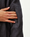 PAS NORMAL STUDIOS Off Race Boiled Wool Half Zip - Steel