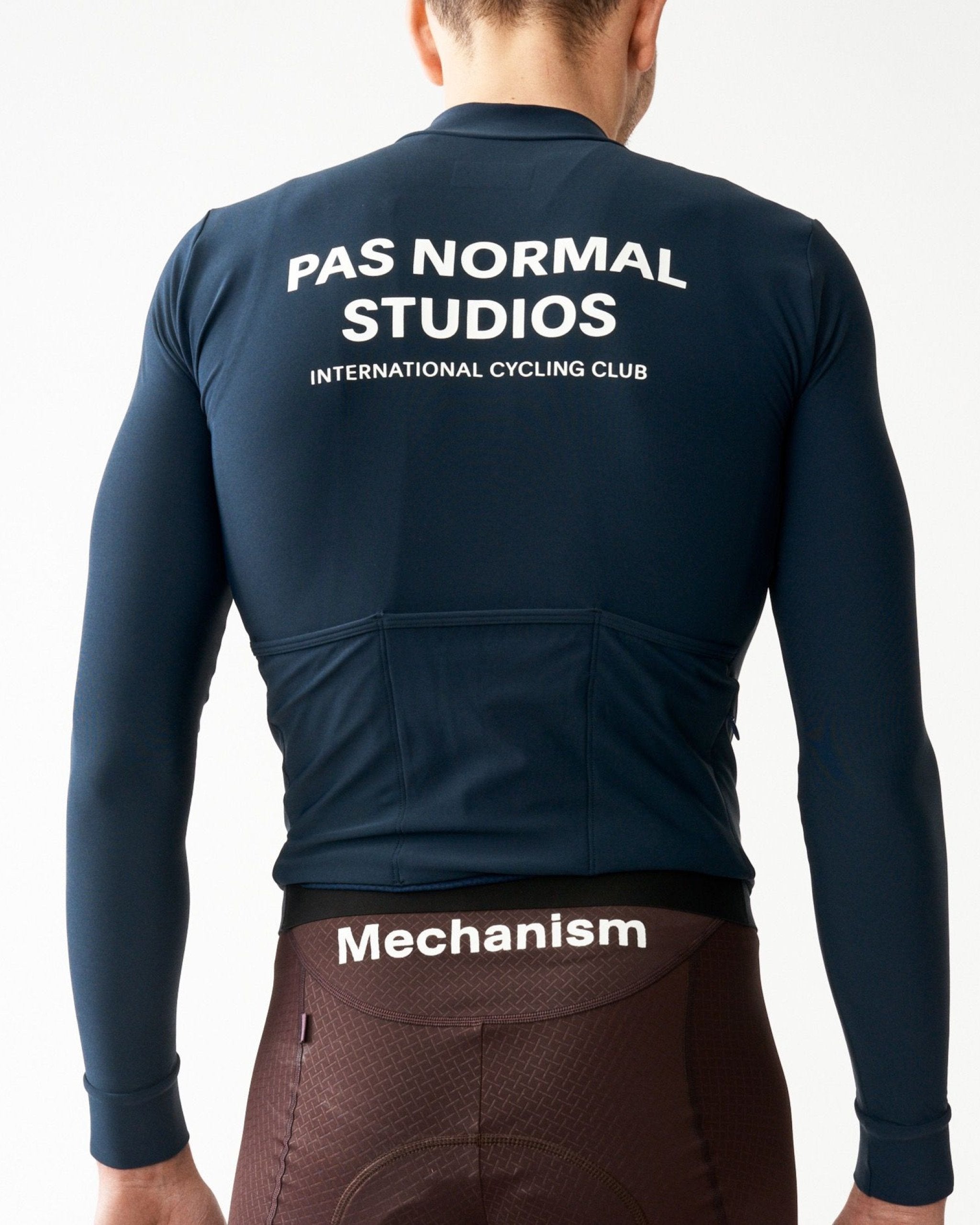 PAS NORMAL STUDIOS Mechanism Long Sleeve Jersey - Navy | Velodrom