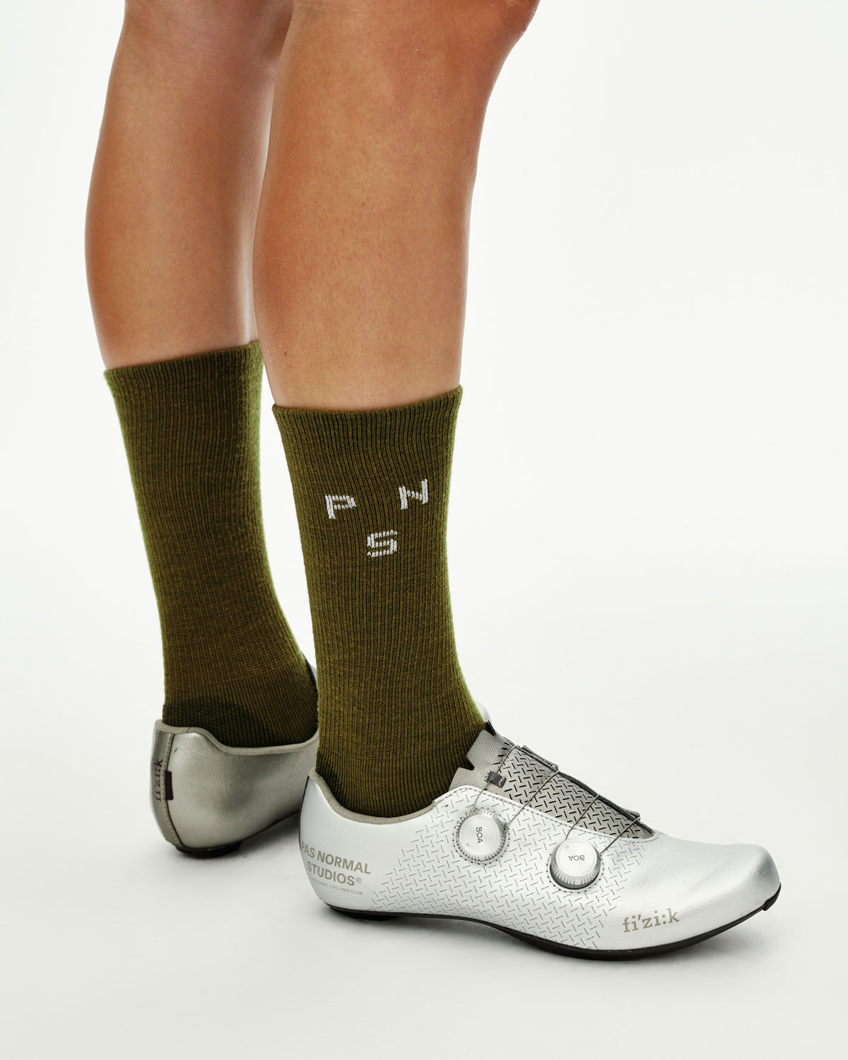PAS NORMAL STUDIOS Deep Winter Wool Socks - Khaki Green