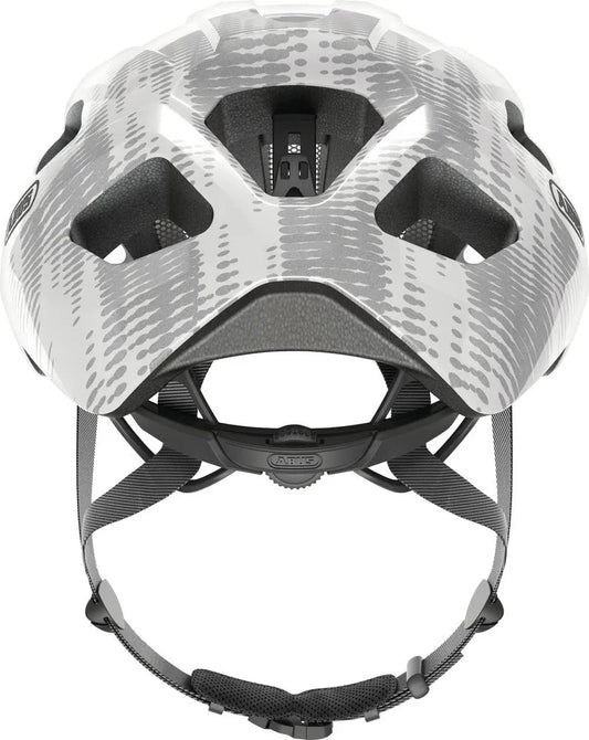 ABUS MACATOR Casque - Blanc SILVER