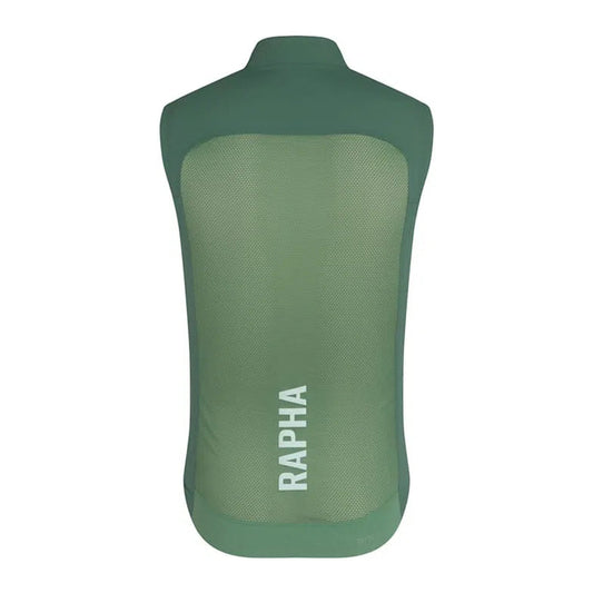 RAPHA Pro Team Lightweight Gilet - MSG Dark Green/Pale Green