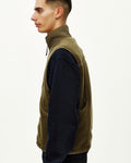 PAS NORMAL STUDIOS Off Race Pile Fleece Chaleco de ciclisme - Deep Olive
