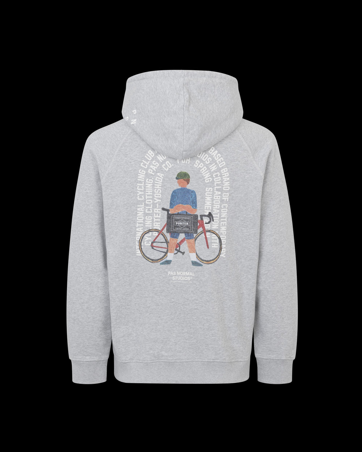 PAS NORMAL STUDIOS Porter Off-Race Logo Hoodie - Grey