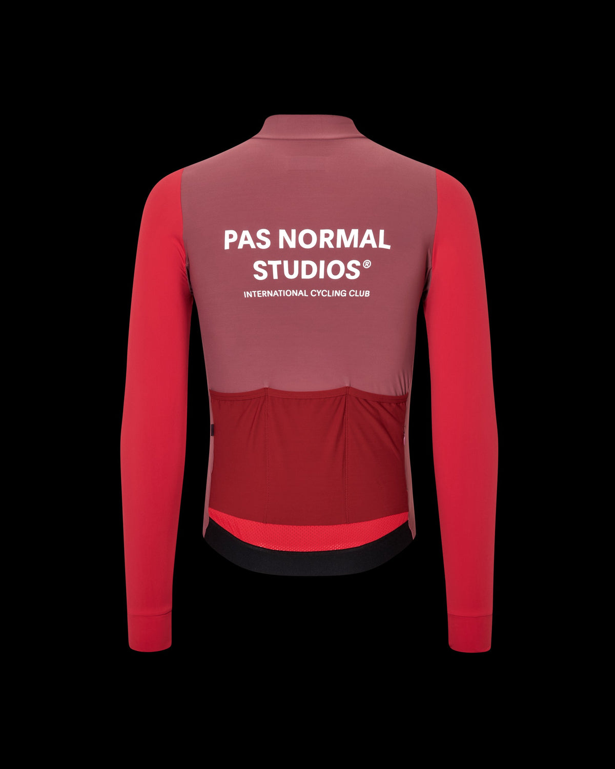 PAS NORMAL STUDIOS Men Mechanism Long Sleeve Jersey - Color Block Red