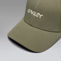 OAKLEY 6 Panel Stretch Metallic Hat - Deep Olive/Mist