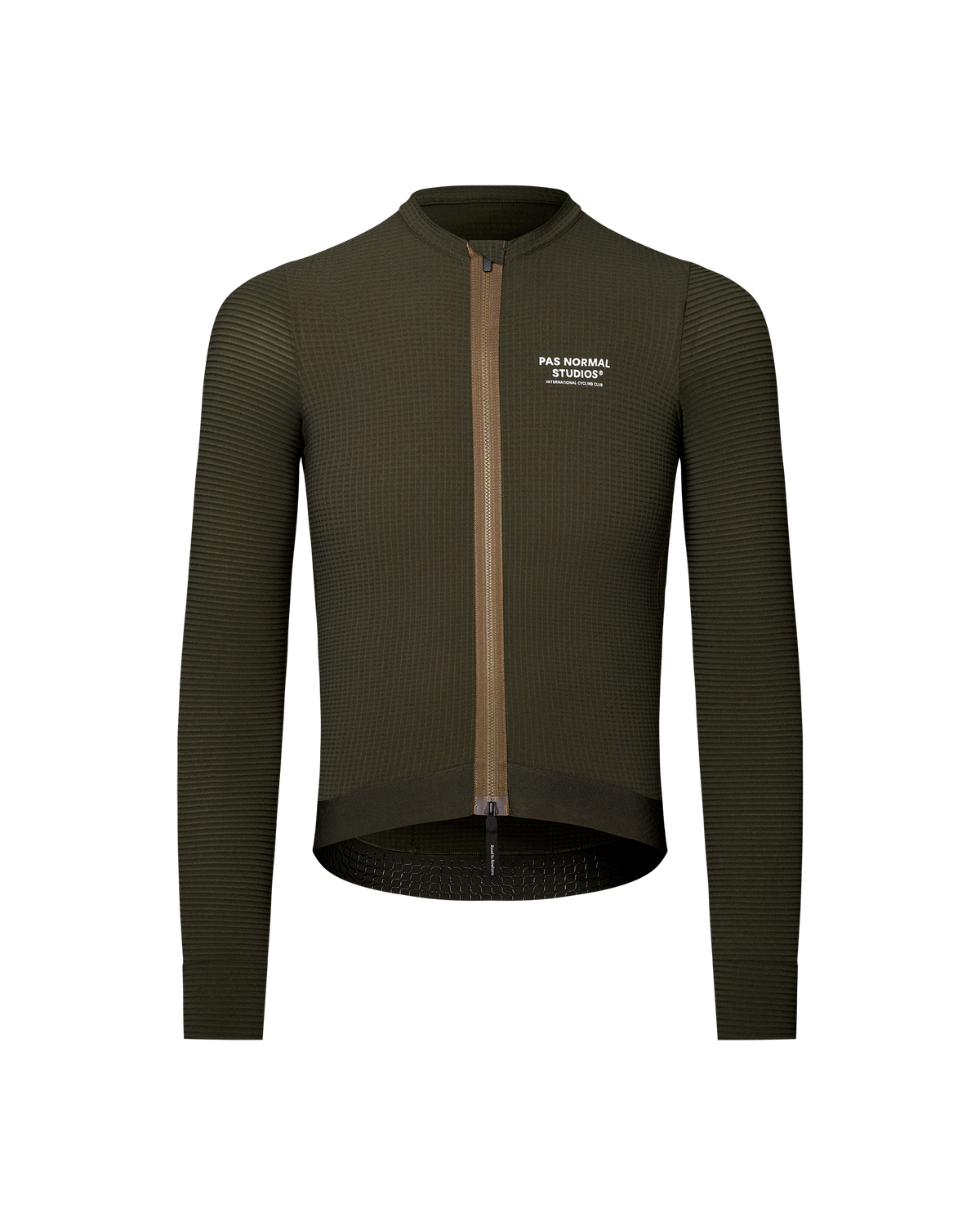 PAS NORMAL STUDIOS Mannen Escapism Fietsshirt lange mouwen - Dark Olive