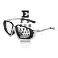 SCICON AEROJET TITANIUM METAL WHITE RX SUNNGLASSES - CLEAR LENSES