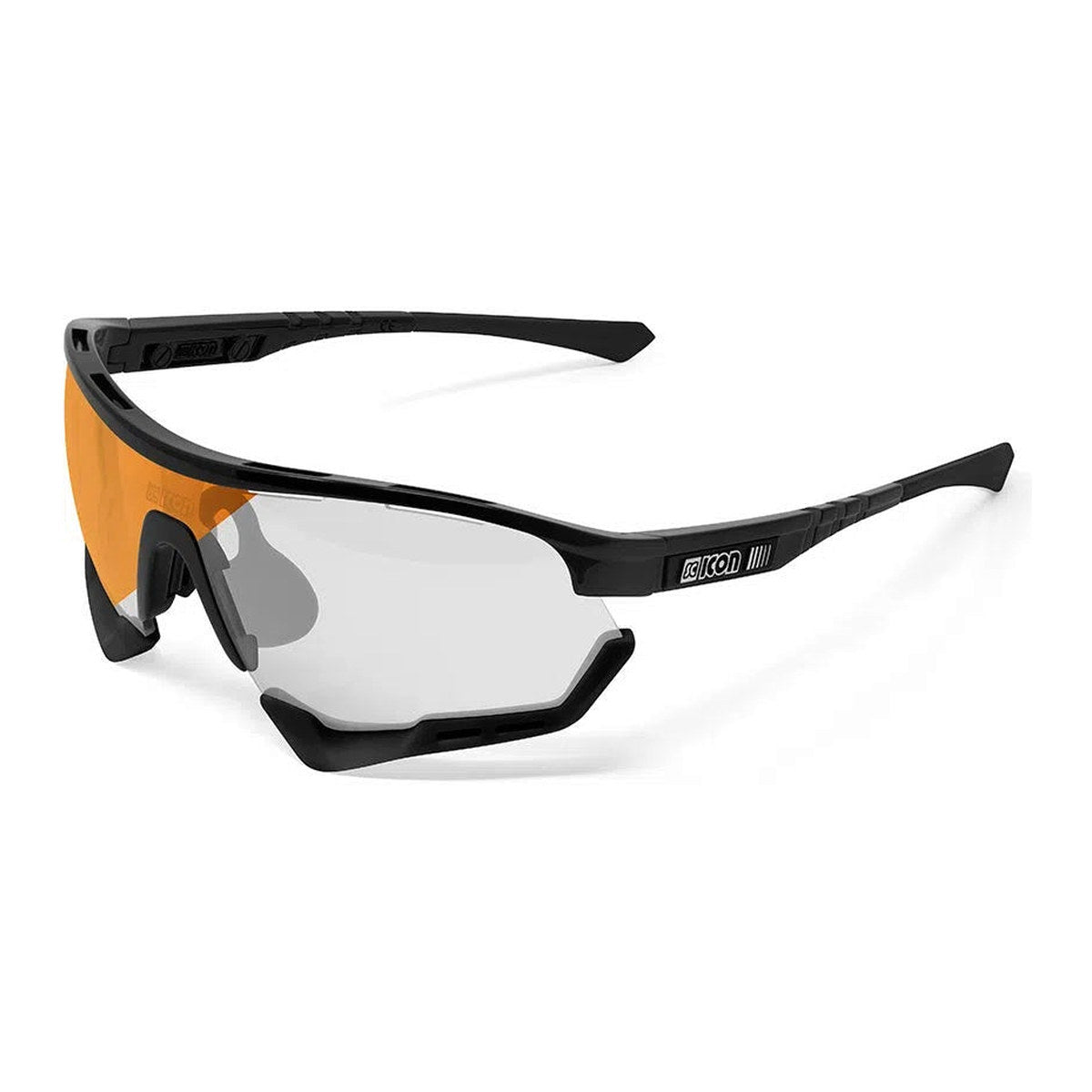 SCICON AEROTECH BLACK GLOSS Sunglasses - PHOTOCHROMIC BRONZE LENS