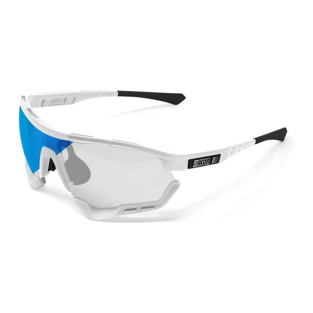 SCICON AEROTECH WHITE GLOSS Sunglasses - PHOTOCHROMIC BLUE LENS