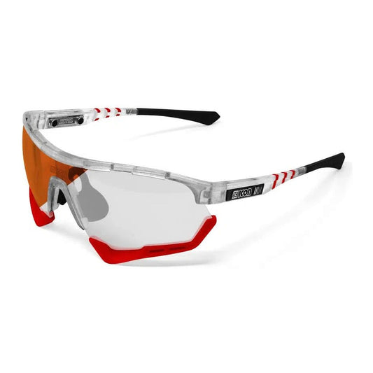 SCICON AEROTECH XL FROZEN MATT Sunglasses - PHOTOCHROMIC RED LENS