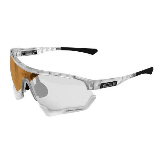 SCICON AEROTECH XL FROZEN WHITE Sunglasses - PHOTOCHROMIC RED LENS