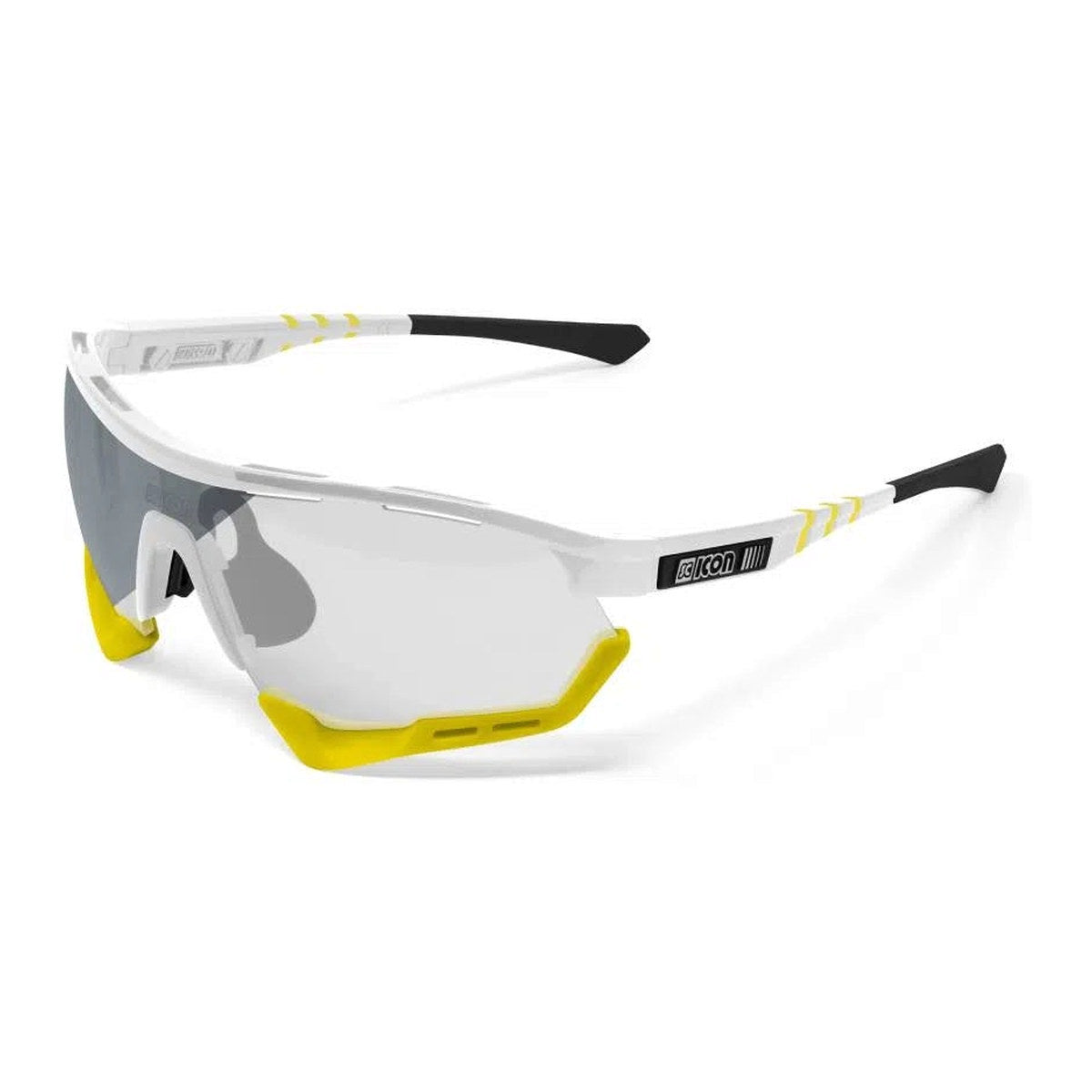 SCICON AEROTECH XL WHITE GLOSS Sunglasses - PHOTOCHROMIC SILVER LENS