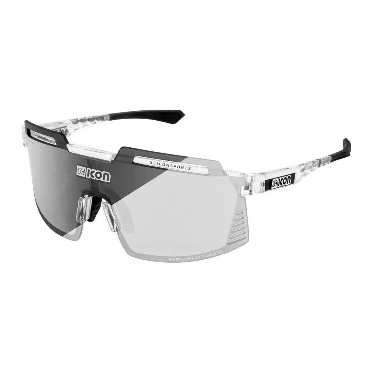 SCICON AEROWATT FOZA CRYSTAL GLOSS Sunglasses - PHOTOCHROMIC SILVER LENS