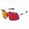SCICON AEROWATT FOZA WHITE GLOSS Sunglasses - MULTIMIRROR RED LENSES