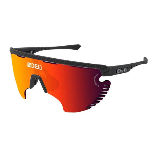 SCICON AEROWING CARBON LAMON MATT Sunglasses - MULTIMIRROR RED LENSES