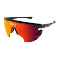 SCICON AEROWING LAMON BLACK GLOSS Sunglasses - MULTIMIRROR RED LENSES