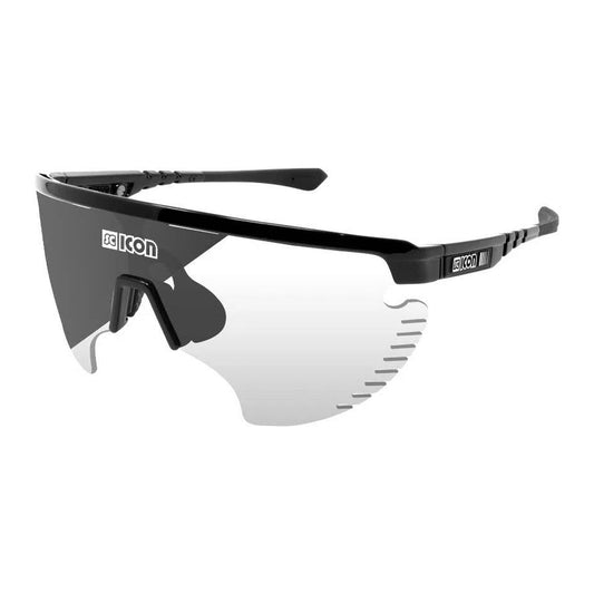 SCICON AEROWING LAMON BLACK GLOSS Sunglasses - PHOTOCHROMIC SILVER MIRROR LENS