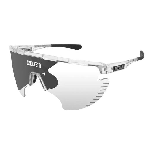 SCICON AEROWING LAMON CRYSTAL GLOSS Sunglasses - PHOTOCHROMIC SILVER MIRROR LENS