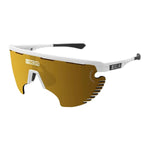 SCICON AEROWING LAMON WHITE GLOSS Sunglasses - MULTIMIRROR BRONZE LENSES