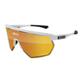 SCICON AEROWING WHITE GLOSS Sunglasses - MULTIMIRROR BRONZE LENSES