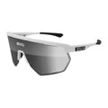 SCICON AEROWING WHITE GLOSS Sunglasses - MULTIMIRROR SILVER LENSES