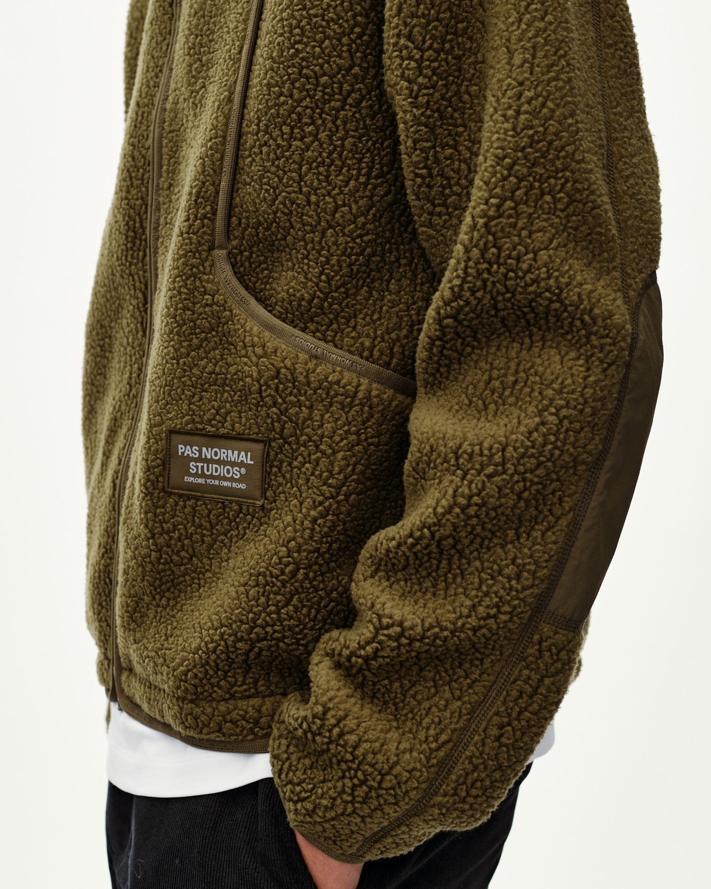 PAS NORMAL STUDIOS Off Race Pile Chaqueta polar - Deep Olive