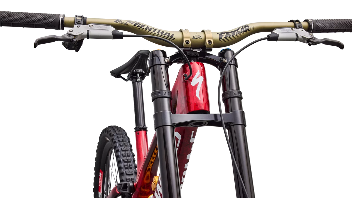 SPECIALIZED S-Works Demo 11 LTD Built for Legends Complete MTB - Gloss Red Tint Carbon / Silver Dust / White