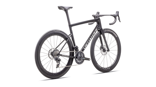 SPECIALIZED Tarmac SL8 PRO 2025 SRAM Force AXS D2 Bicicleta Carretera - SATIN CARBON / METALLIC Blanco SILVER