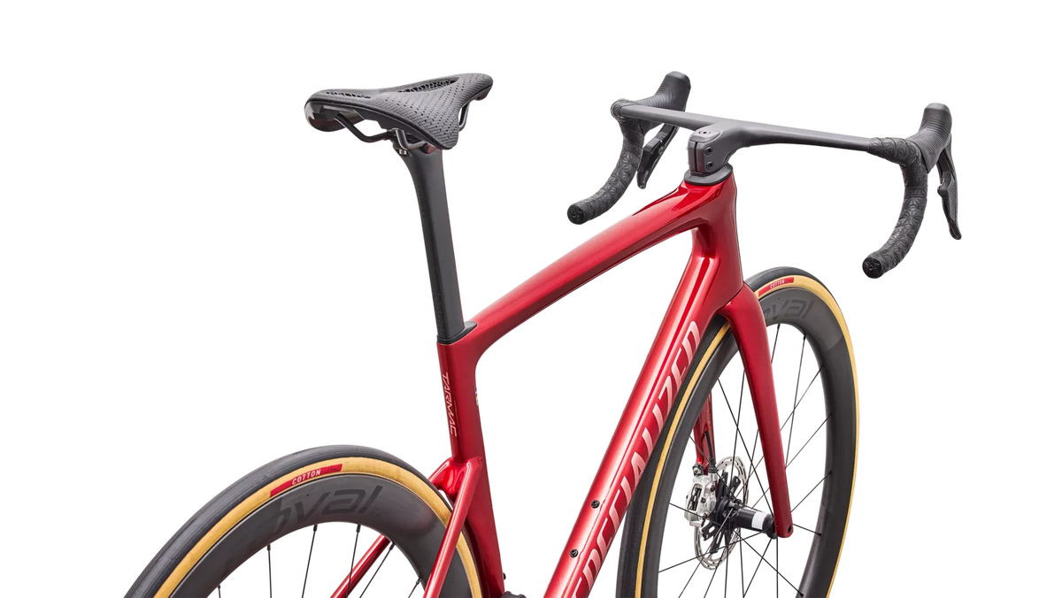SPECIALIZED TARMAC SL9 S-LEVEL ROAD BIKE SRAM RED AXS - GLOSS CAYENNE METALLIC / CHROME