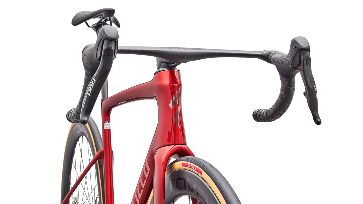 SPECIALIZED TARMAC SL9 S-LEVEL ROAD BIKE SRAM RED AXS - GLOSS CAYENNE METALLIC / CHROME